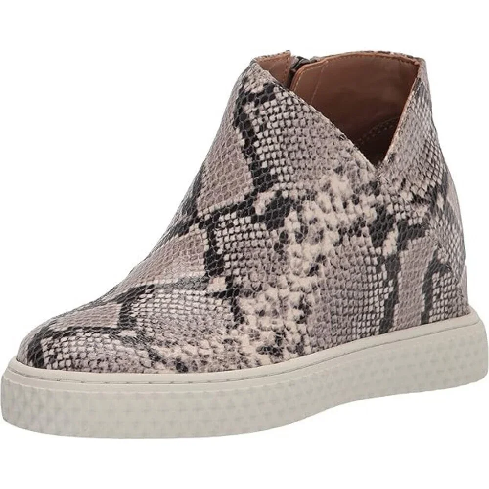 Aerosoles Zirah Shoes Womens US 8.5 Roccia Snakeskin Leather Sneakers JOBB1241